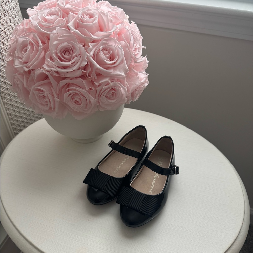 Age of Innocence Black Patent Leather Mary Jane Flats